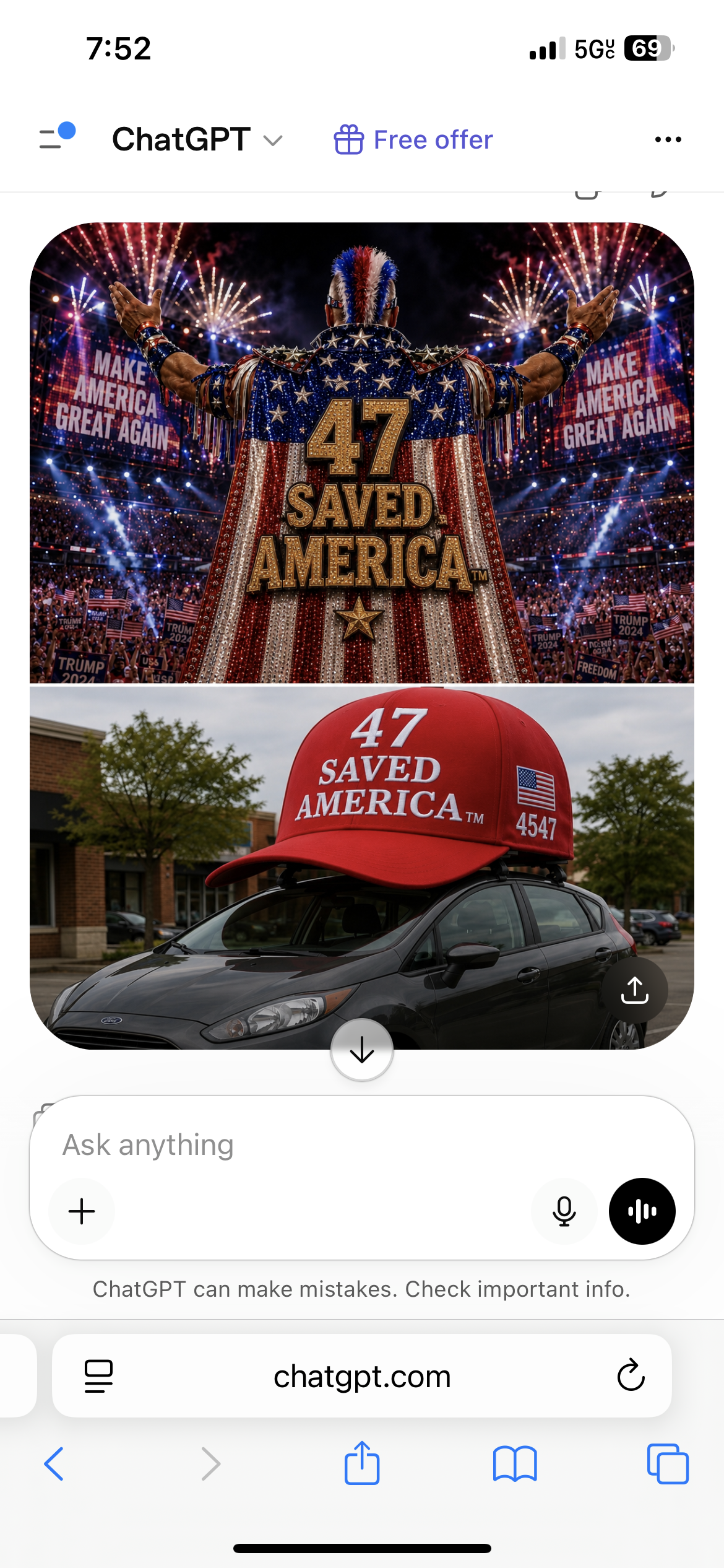 47 Saved America promotional vehicle at rallies and events